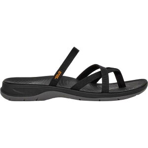 �e�o ���f�B�[�X �V���[�Y �T���_�� Teva TirraTraveler Flip-Flop - Women's Black �u���b�N