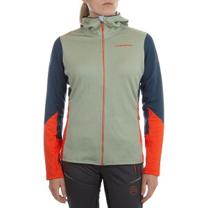 ���X�|���e�B�o ���f�B�[�X �A�E�^�[ �p�[�J�[�E�X�E�F�b�g �p�[�J�[ La Sportiva Cosmic Hoodie - Women's Tea/Storm Blue �u���[