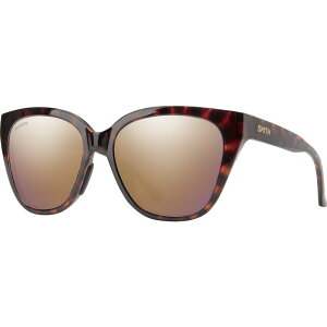 X~X fB[X ANZT[ TOXEACEFA Smith Era ChromaPop Polarized Sunglasses - Women's Tortoise/ChromaPop Polarized Rose Gold Mirror S[h
