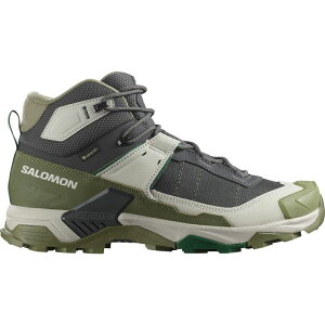 �T������ �����Y �V���[�Y �u�[�c�E���C���u�[�c Salomon X Ultra 5 Mid GTX Hiking Boot - Men's Asphalt/Aloe/Eden