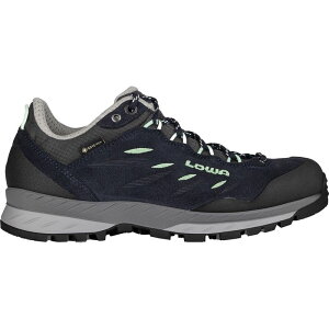 ���A ���f�B�[�X �V���[�Y �X�j�[�J�[ Lowa Delago GTX Lo Hiking Shoe - Women's Navy/Milky Green �l�C�r�[
