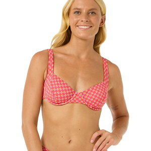 ���b�v�J�[�� ���f�B�[�X ���� �g�b�v�̂� Rip Curl Shell Cove D-Cup Balconette Bikini Top - Women's Red ���b�h