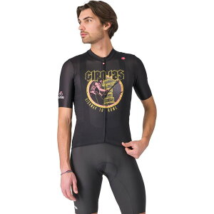 �J�X�e�� �����Y �g�b�v�X T�V���c �W���[�W�[ Castelli #GIRO Highway To Rome Jersey - Men's Nero