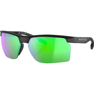 lCeBuACEFA fB[X ANZT[ TOXEACEFA Native Eyewear Ridge-Runner Polarized Sunglasses Matte Black/Green Reflex ubN