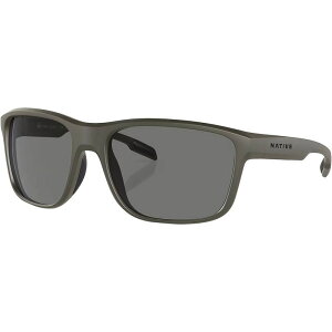 �l�C�e�B�u�A�C�E�F�A �����Y �A�N�Z�T���[ �T���O���X�E�A�C�E�F�A Native Eyewear Gorge Polarized Sunglasses Matte Olive/Brown Polarized �I���[�u