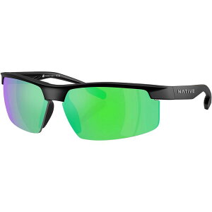 lCeBuACEFA Y ANZT[ TOXEACEFA Native Eyewear Ridge-Runner Crest Polarized Sunglasses Matte Black/Green Reflex Polarized ubN