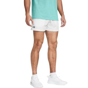 A_[A[}[ Y {gX JWApc Distant Gray/Black Under Armour Woven 5in Short - Men's