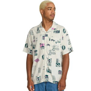 �{���R�� �����Y �g�b�v�X �V���c ���� Volcom Mistostone Short-Sleeve Shirt - Men's Stone �X�g�[��
