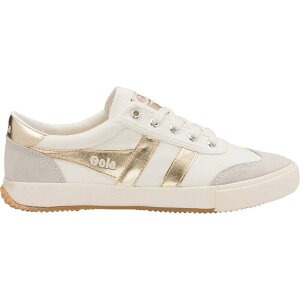 S fB[X V[Y Xj[J[ Gola Badminton Shoe - Women's Off White/Gold