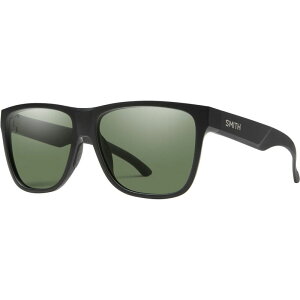 X~X Y ANZT[ TOXEACEFA _E Smith Lowdown XL 2 ChromaPop Polarized Sunglasses Matte Black/ChromaPop Gray Green ubN