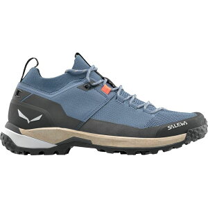 �T���� �����Y �V���[�Y �X�j�[�J�[ �j�b�g Salewa Puez 2 Knit PTX Shoe - Men's Java Blue/Black �u���b�N