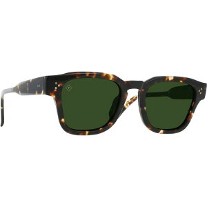 yz [ Y TOXEACEFA ANZT[ Rece Polarized Sunglasses Brindle Tortoise/Green Polarized