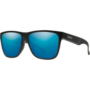 X~X Y ANZT[ TOXEACEFA _E Smith Lowdown XL 2 ChromaPop Polarized Sunglasses Matte Black/Blue Mirror Polarized ubN