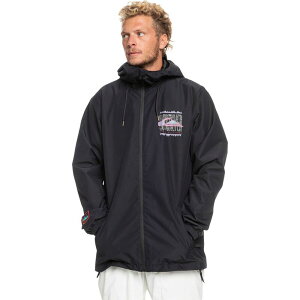 NCbNVo[ Y AE^[ WPbgEu] WPbg Quiksilver High In The Hood Jacket - Men's True Black ubN