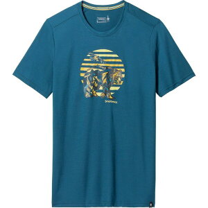 �X�}�[�g�E�[�� �����Y �g�b�v�X �V���c T�V���c ���� �O���t�B�b�N Smartwool Companion Trek Graphic Short-Sleeve T-Shirt - Men's Twilight Blue �u���[