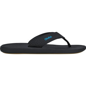 �I���J�C �����Y �V���[�Y �T���_�� Olukai Ki'i Flip Flop - Men's Lava Rock/Bold Blue �u���[