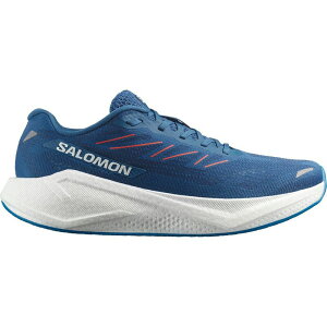 �T������ �����Y �V���[�Y �X�j�[�J�[ Salomon Aero Blaze 3 Running Shoe - Men's Dark Blue/White/Cherry Tomato �z���C�g