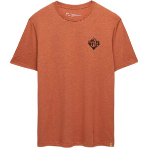 �e���c���[ �����Y �g�b�v�X T�V���c Tentree Bear Ridge T-Shirt - Men's Baked Clay Heather/Meteorite Black �u���b�N