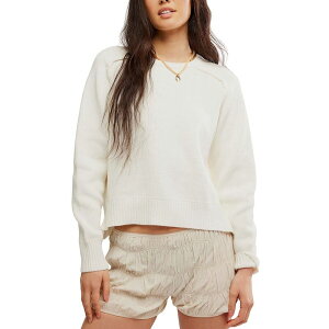 �t���[�s�[�v�� ���f�B�[�X �A�E�^�[ �j�b�g�E�Z�[�^�[ Free People Spring Street Pullover - Women's Optic White �z���C�g