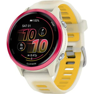 yz K[~ Y rv ANZT[ Forerunner 570 Watch Raspberry (Bone/Mango Band)