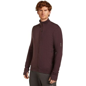 �A�C�X�u���[�J�[ �����Y �g�b�v�X T�V���c ���� Icebreaker Merino 260 Quantum Long-Sleeve Zip Top - Men's Java