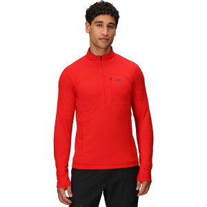 �A�E�g�h�A���T�[�` �����Y �A�E�^�[ �W���P�b�g�E�u���]�� �t���[�X �W���P�b�g Outdoor Research Vigor Grid Fleece Half-Zip Jacket - Men's Lingonberry