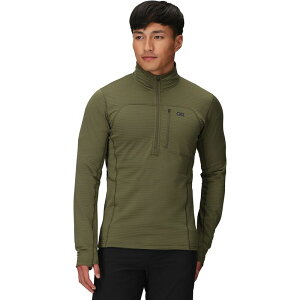 �A�E�g�h�A���T�[�` �����Y �A�E�^�[ �W���P�b�g�E�u���]�� �t���[�X �W���P�b�g Outdoor Research Vigor Grid Fleece Half-Zip Jacket - Men's Ranger Green �O���[��