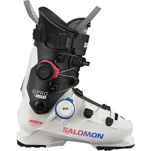 �T������ �����Y �V���[�Y �u�[�c�E���C���u�[�c Salomon S/Pro Supra Dual BOA 130 Boot - 2026 Gray Aurora/Black/Race Blue �u���b�N