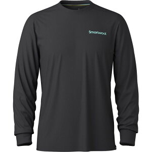 �X�}�[�g�E�[�� �����Y �g�b�v�X T�V���c ���� �O���t�B�b�N Smartwool Gondola View Long-Sleeve Graphic T-Shirt - Men's Black �u���b�N