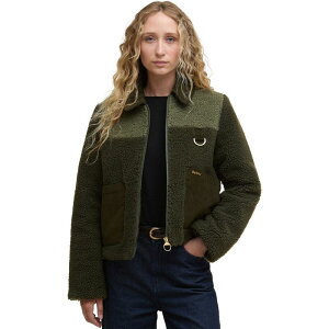 ouA[ fB[X AE^[ WPbgEu] t[X WPbg Barbour Malena Fleece Jacket - Women's Olive/Light Moss I[u