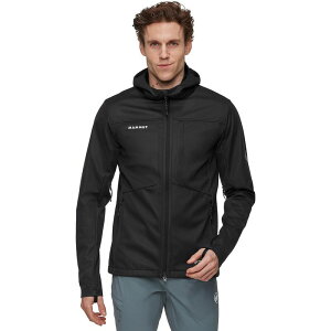 �}���[�g �����Y �A�E�^�[ �W���P�b�g�E�u���]�� �t�[�f�b�h�W���P�b�g �W���P�b�g Mammut Ultimate VIII SO Hooded Jacket - Men's Black �u���b�N