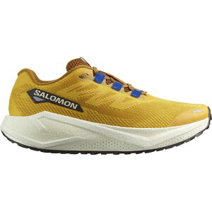 �T������ �����Y �V���[�Y �X�j�[�J�[ Salomon Aero Blaze 3 Grvl Running Shoe - Men's Spicy Mustard/Vanilla Ice/Nautical Blue �u���[