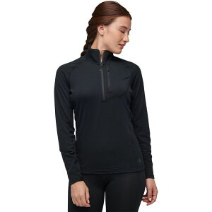 �u���b�N�_�C�������h ���f�B�[�X �A�E�^�[ �p�[�J�[�E�X�E�F�b�g Black Diamond Coefficient LT 1/4-Zip Pullover - Women's Black �u���b�N