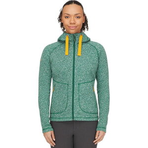 ���u ���f�B�[�X �A�E�^�[ �p�[�J�[�E�X�E�F�b�g �p�[�J�[ Rab Amy Hoodie - Women's Green Slate �X���[�g