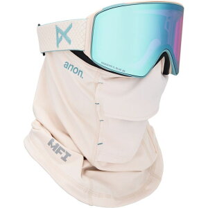 Am Y ANZT[ TOXEACEFA Anon M4 Cylindrical Goggles + MFI Face Mask Oat/Perceive Variable Blue u[