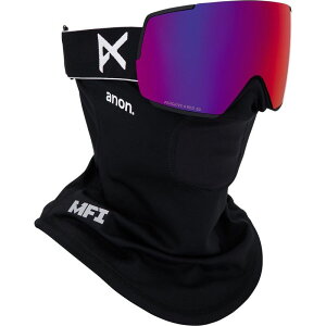 �A�m�� �����Y �A�N�Z�T���[ �T���O���X�E�A�C�E�F�A Anon M5 Goggles + MFI Mask Black/Perceive Sunny Red �u���b�N