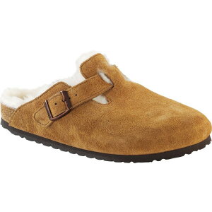 rPVgbN Y V[Y Xj[J[ Birkenstock Boston Shearling Lined Shoe - Men's Mink/Natural Suede ~N