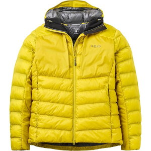 ���u �����Y �A�E�^�[ �W���P�b�g�E�u���]�� �t�[�f�b�h�W���P�b�g �W���P�b�g Rab Cirrus Ultra Hooded Jacket - Men's Dark Pollen