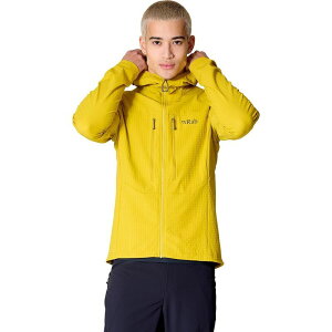 ���u �����Y �A�E�^�[ �W���P�b�g�E�u���]�� �p�[�J�[ Rab Ascendor Pro Hoodie - Men's Dark Pollen