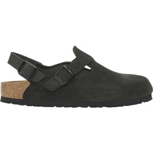 �r���P���V���g�b�N ���f�B�[�X �V���[�Y �X�j�[�J�[ Birkenstock Tokio Narrow Clog - Women's Black Suede �u���b�N