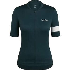 ���t�@ ���f�B�[�X �g�b�v�X �V���c �W���[�W�[ Rapha Core Jersey - Women's Forest Green/White �z���C�g