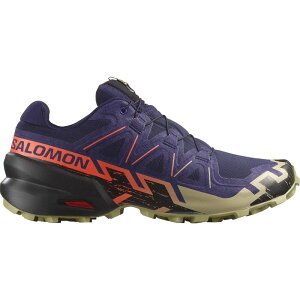 T Y V[Y Xj[J[ Salomon Speedcross 6 Trail Running Shoe - Men's Maritime Blue/Black/Cherry Tomato ubN
