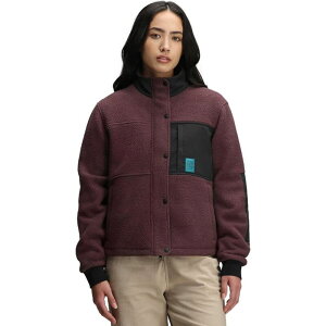 �g�|�E�f�U�C�� ���f�B�[�X �A�E�^�[ �W���P�b�g�E�u���]�� �W���P�b�g Topo Designs Summit Rise Full-Zip Jacket - Women's Huckleberry/Black �u���b�N
