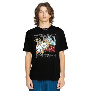 �{���R�� �����Y �g�b�v�X T�V���c ���� Volcom Pass Line Short-Sleeve T-Shirt - Men's Black �u���b�N