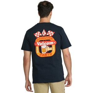 �{���R�� �����Y �g�b�v�X T�V���c Volcom Fifth Gear T-Shirt - Men's Navy �l�C�r�[
