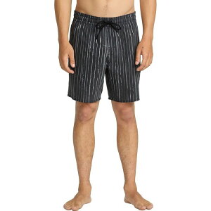 �{���R�� �����Y ���� �n�[�t�p���c�E�V���[�c �R�b�g�� Volcom Psyche Cotton 17in Swim Trunk - Men's Black White �z���C�g