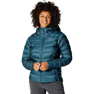 ���u ���f�B�[�X �A�E�^�[ �W���P�b�g�E�u���]�� �p�[�J�[ Rab Electron Pro Hoodie - Women's Tempest Blue �u���[