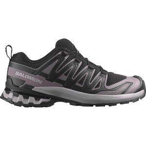 �T������ ���f�B�[�X �V���[�Y �X�j�[�J�[ Salomon XA Pro 3D V9 Trail Running Shoe - Women's Black/Gull/Excalibur �u���b�N