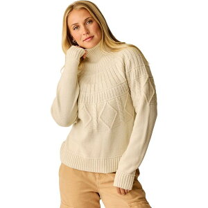 �J�[�u�f�U�C�� ���f�B�[�X �A�E�^�[ �j�b�g�E�Z�[�^�[ �^�[�g���l�b�N Carve Designs Neve Cable Turtleneck - Women's Birch