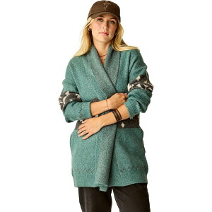 �J�[�u�f�U�C�� ���f�B�[�X �A�E�^�[ �j�b�g�E�Z�[�^�[ Carve Designs Priya Jacquard Topper - Women's Bistro Pattern